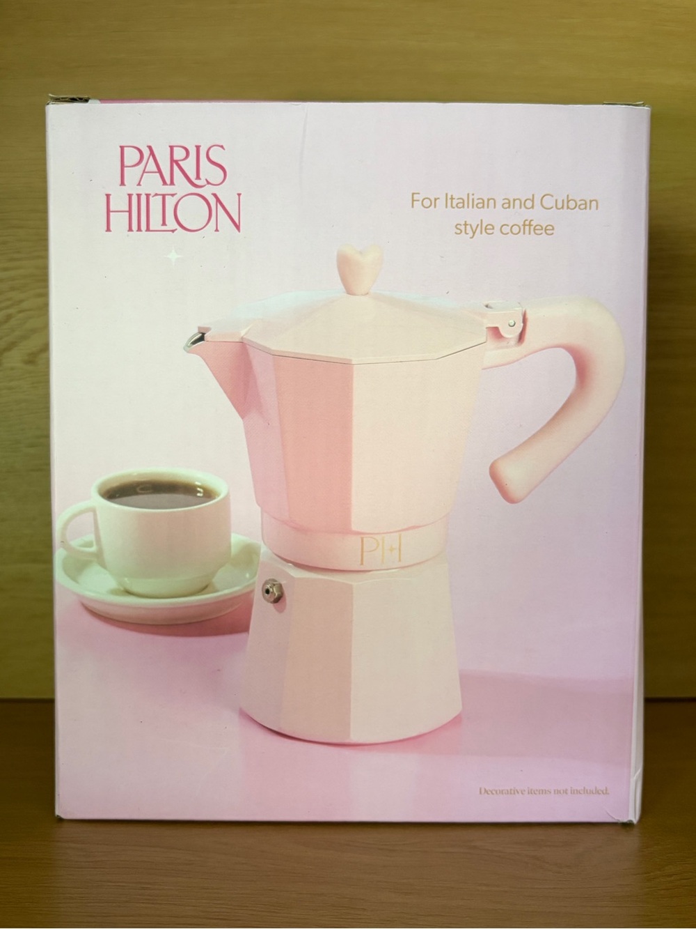 NIB• Paris Hilton 6-Cup StovetopEspresso Maker | Pink